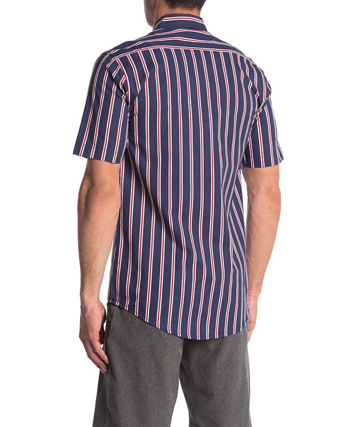 Stripe Short Sleeve Regular Fit Shirt - Al-Haseeb Apparels